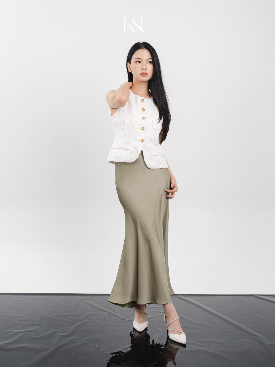 Noira Satin Skirt